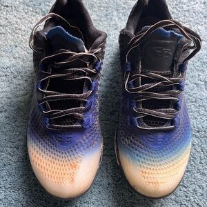 Stylish Blue and Tan Men's Athletic Shoes